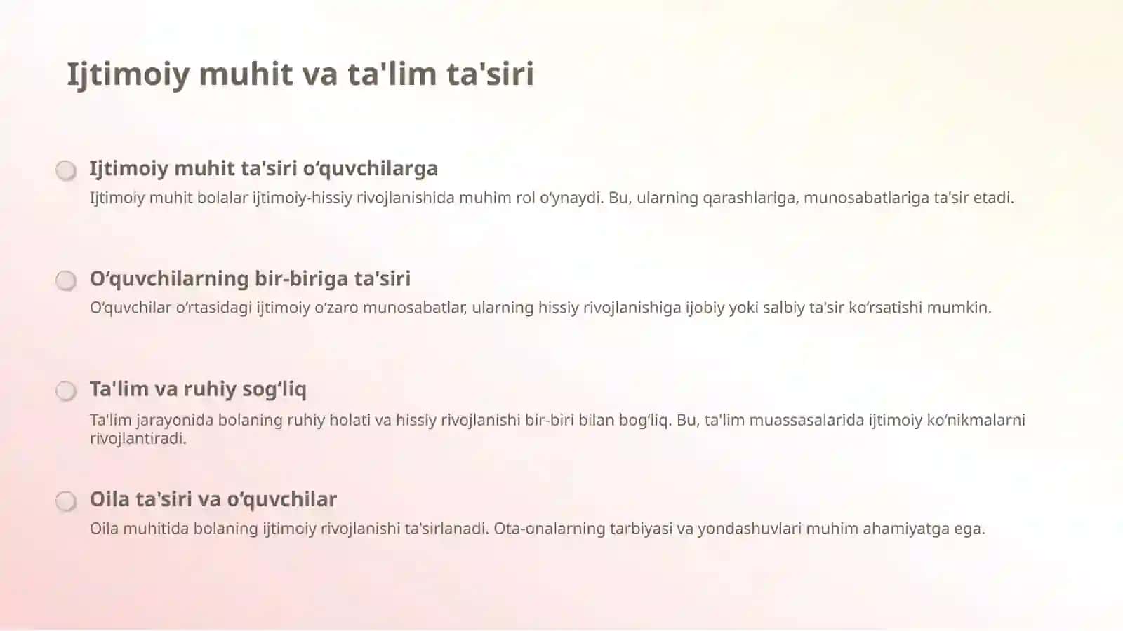 O‘quvchilarning ijtimoiy-hissiy rivojlanishi va zo‘ravonlik 3