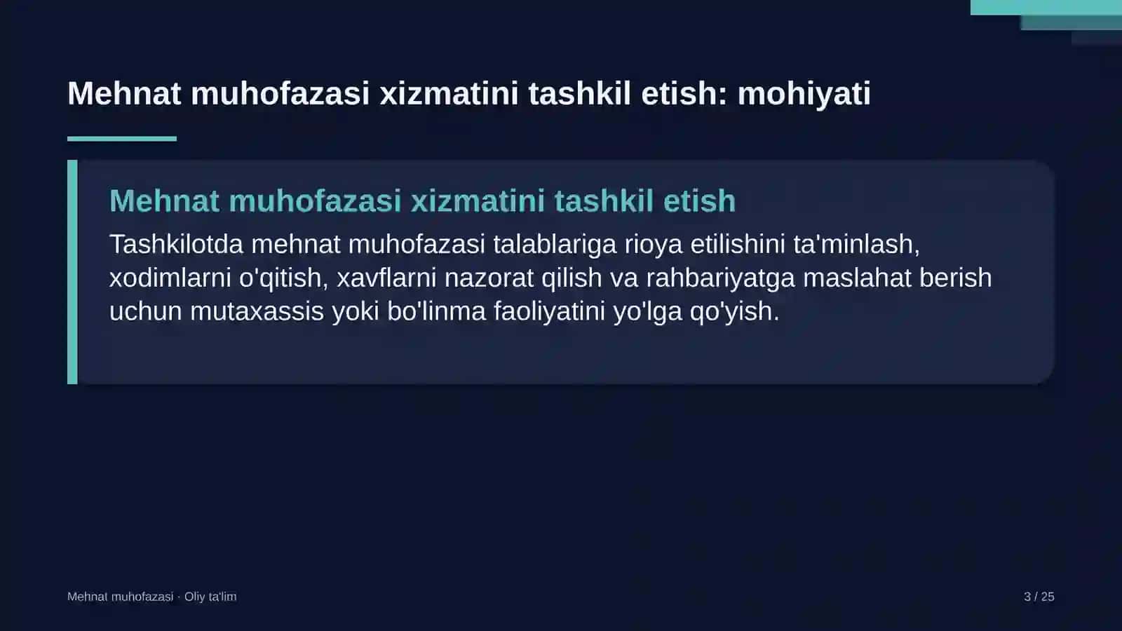 to'qimachilik korxonalarida mehnat muhofazasi xizmatini tashkil etish 3692 3