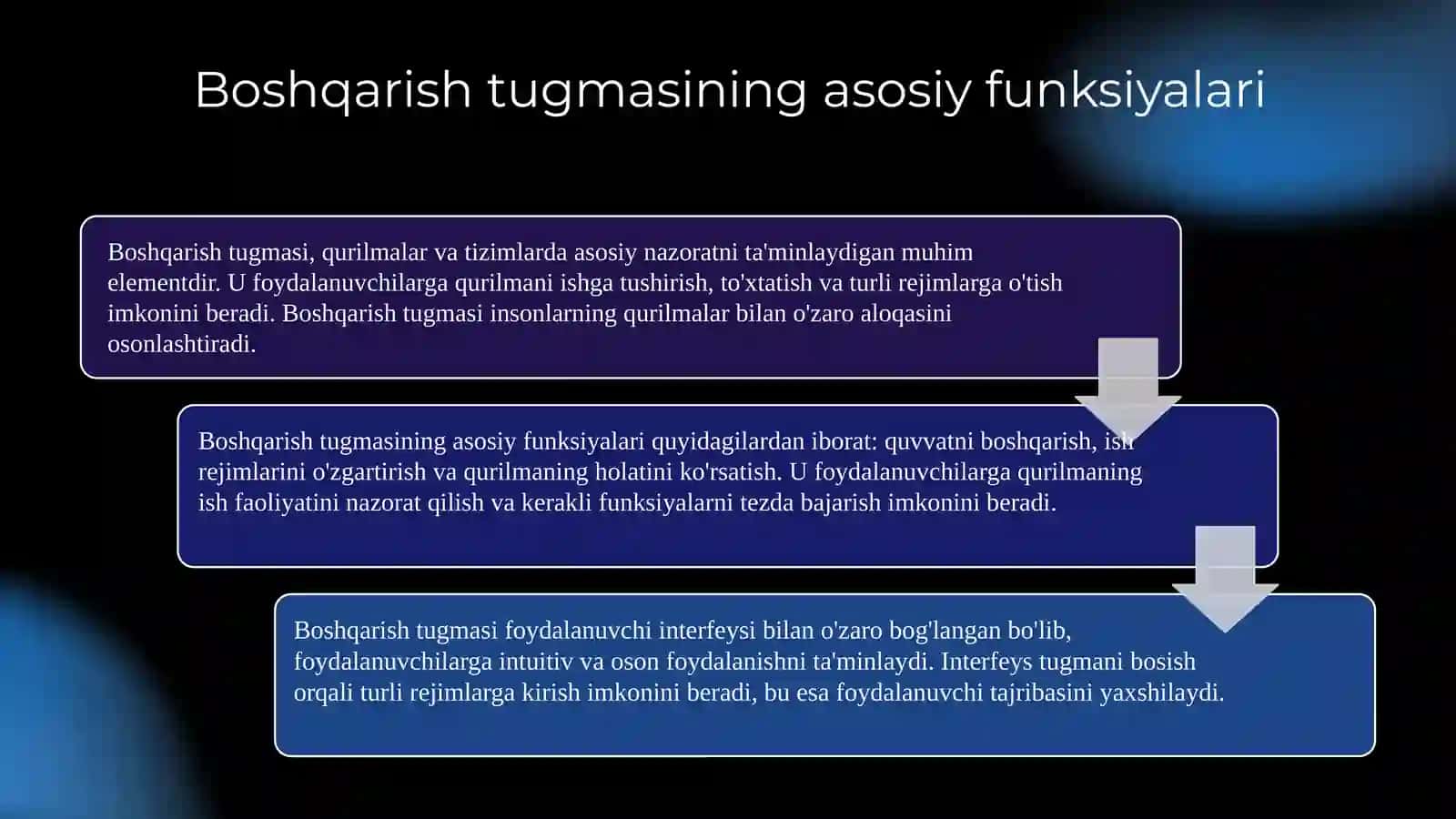 Boshqarish tugmasi 3