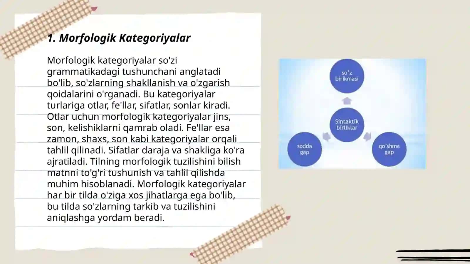Morfologik Kategoriyalar 3