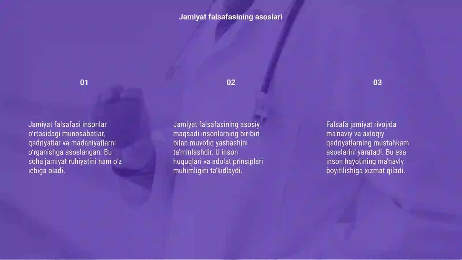 Jamiyat falsafasi 3