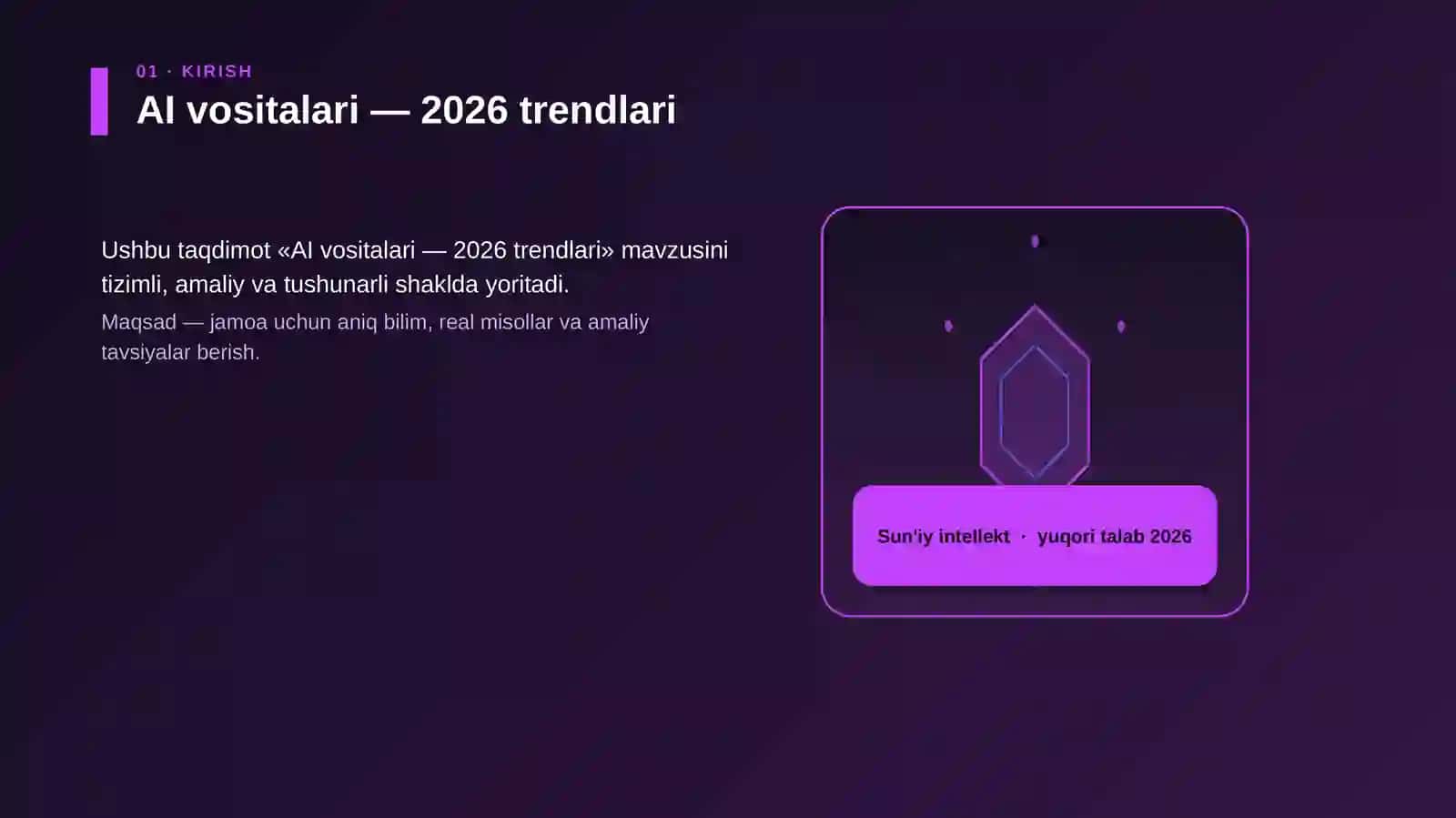 AI vositalari — 2026 trendlari 3