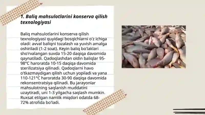 Baliq mahsulotlari bonkalarni qadoqlash texnologiyasi 3