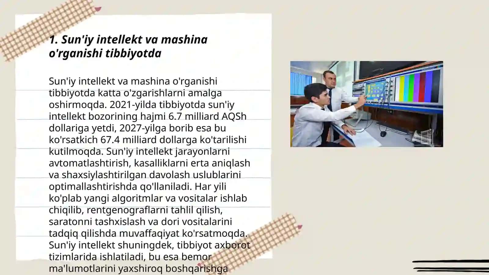 Sun'iy intellekt va mashina o'rganishi tibbiyotda 3