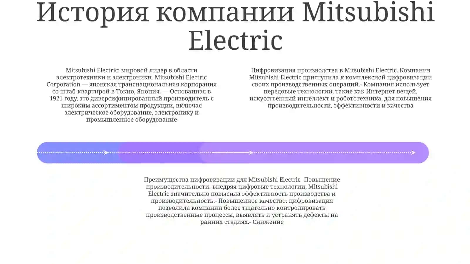 Цифровизация Производственной Деятельности Компании Mitsubishi Electric 3