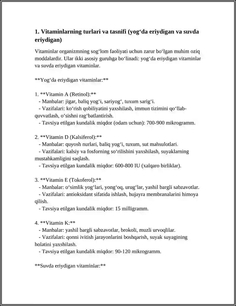 VITAMINLAR 3