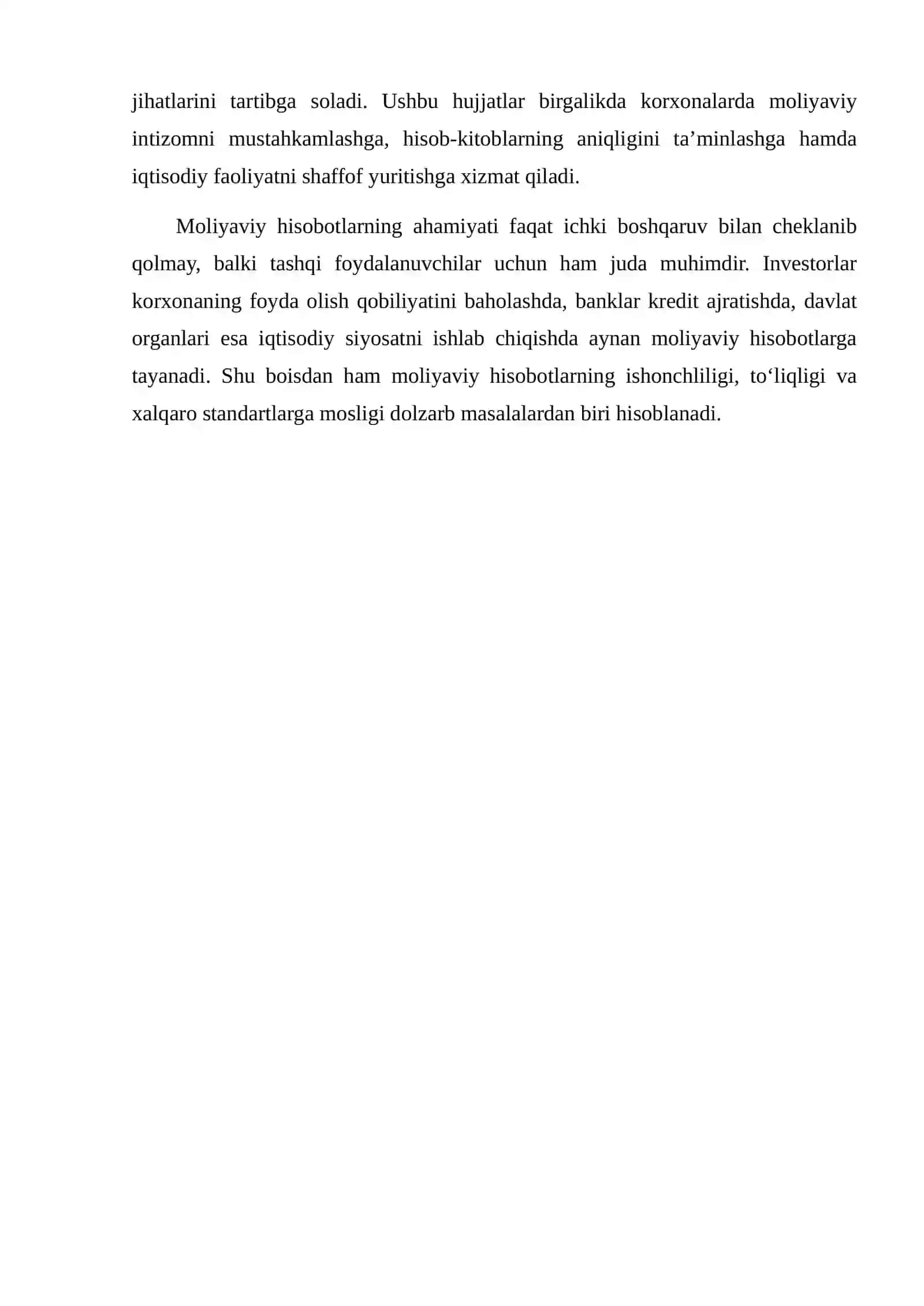 MOLIYAVIY HISOBOTNI TARTIBGA SOLUVCHI NORMATIV-HUQUQIY HUJJATLAR 3
