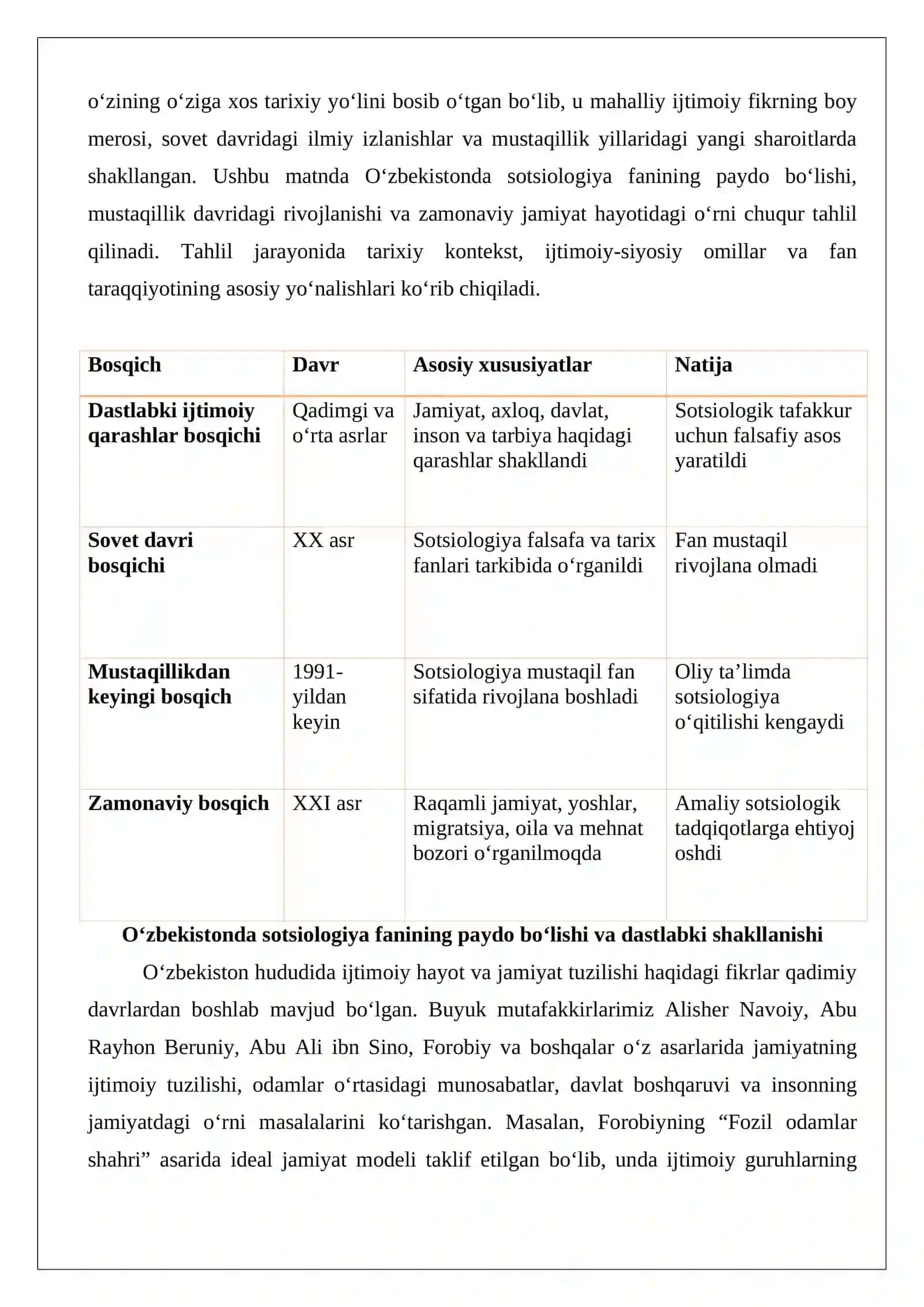 Oʻzbekistonda zamonaviy sotsiologiyaning holati va istiqbollari 3
