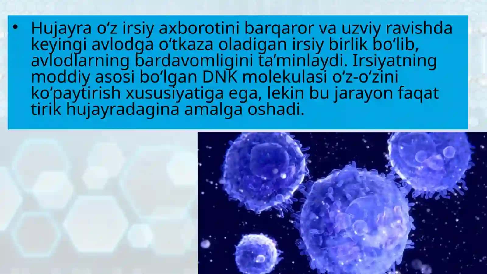 Hujayra tarkibi 3
