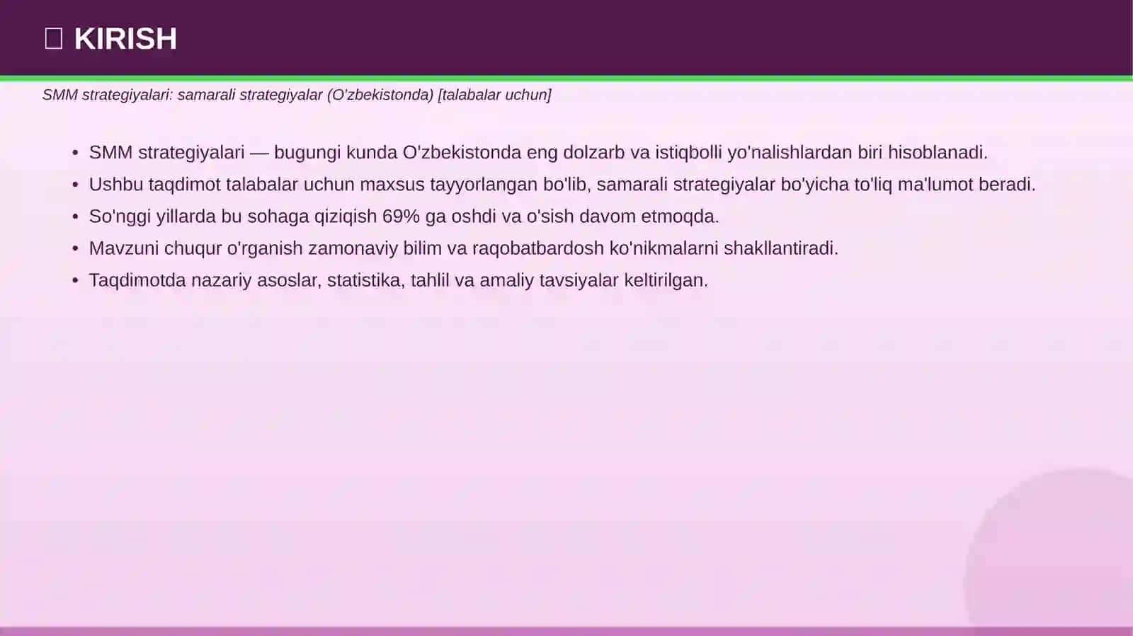 SMM STRATEGIYALARI 3