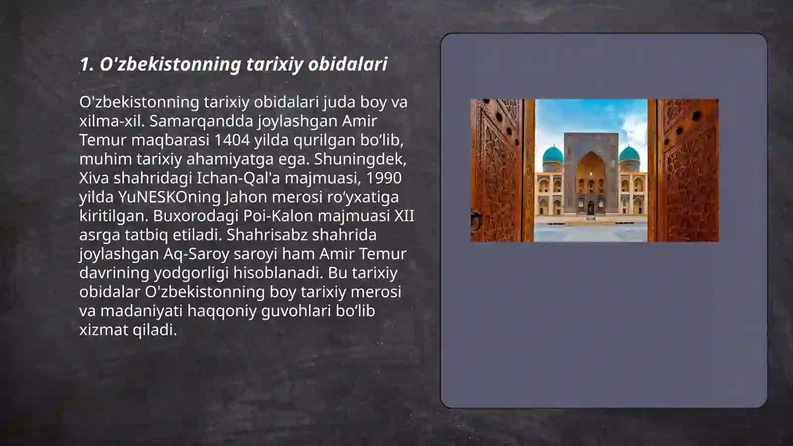 O'zbekistonda Turizm 3