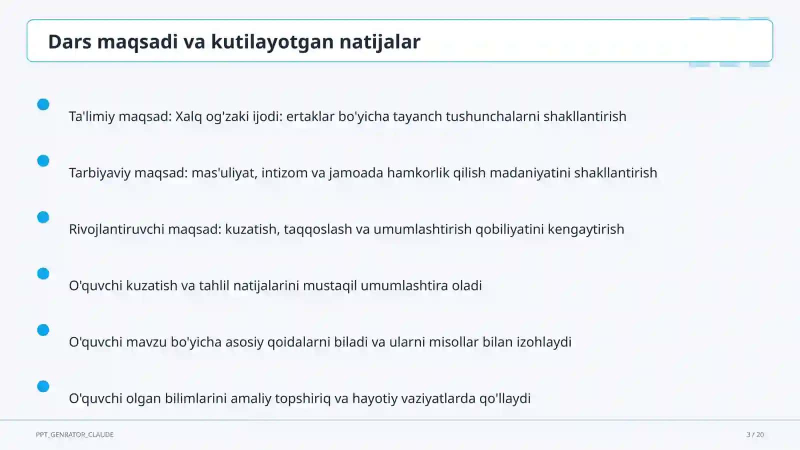 Xalq og'zaki ijodi: ertaklar (5-sinf) 3