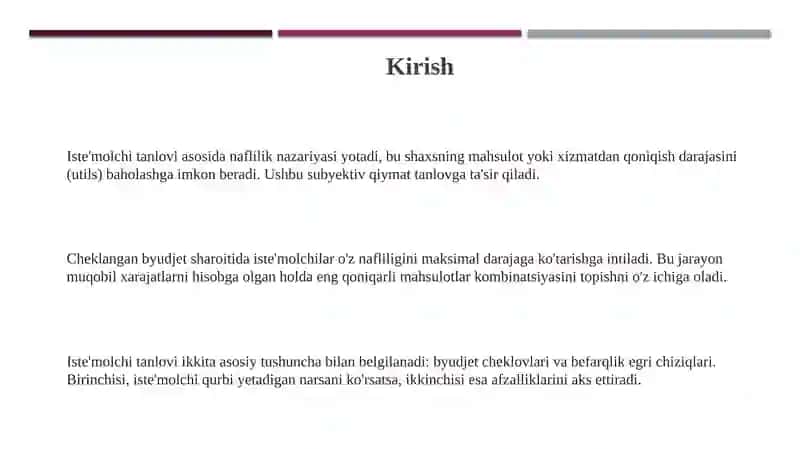Iste'molchi tanlovi va naflilik tushunchasi 3