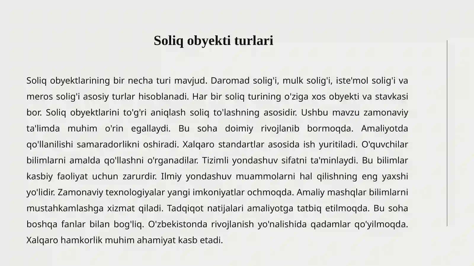 SOLIQ OBYEKTI MANBALARI 3