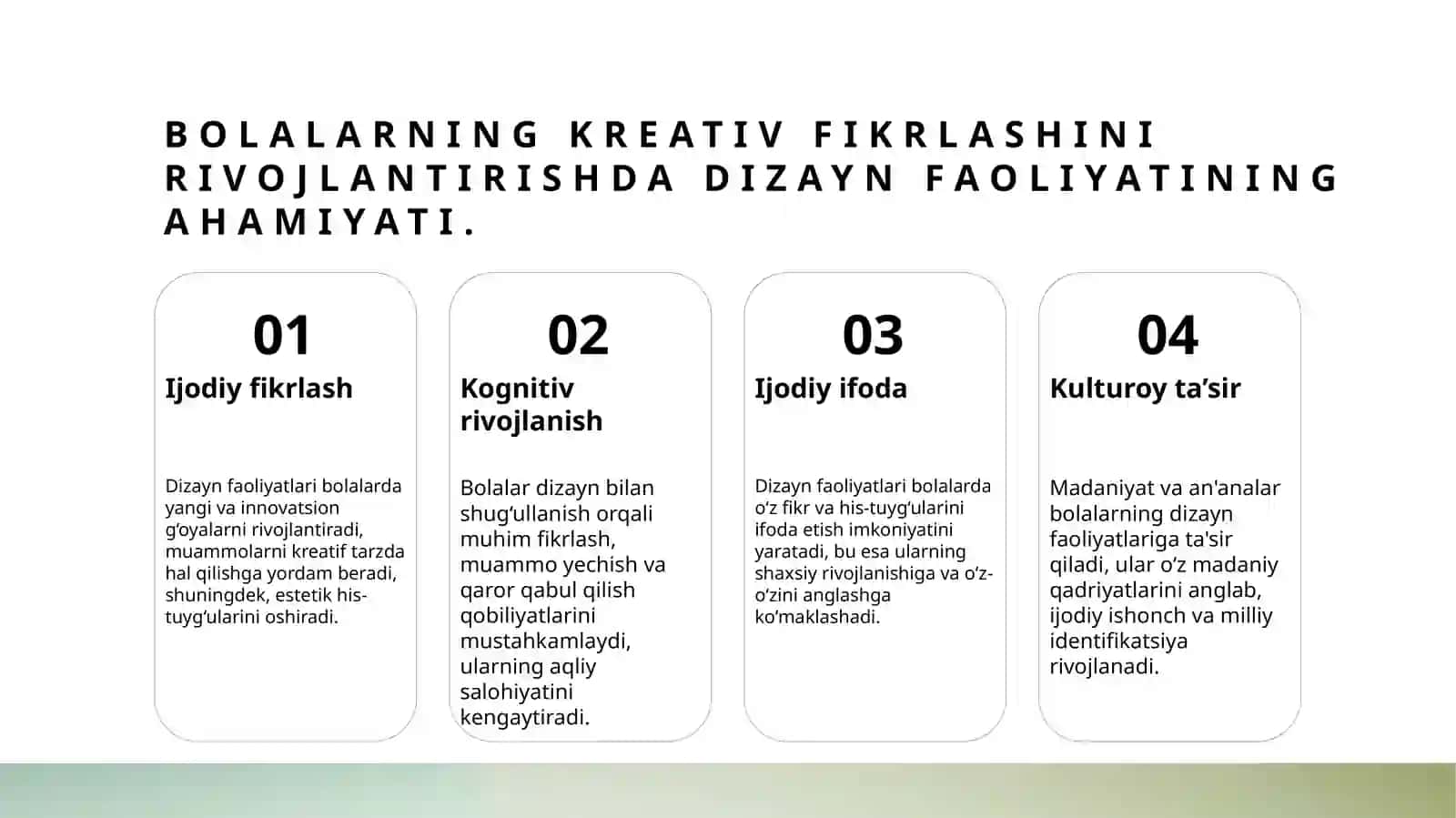 Maktabgacha taʼlim tashkilotlarida bolalarning dezayin faoliyatlari 3