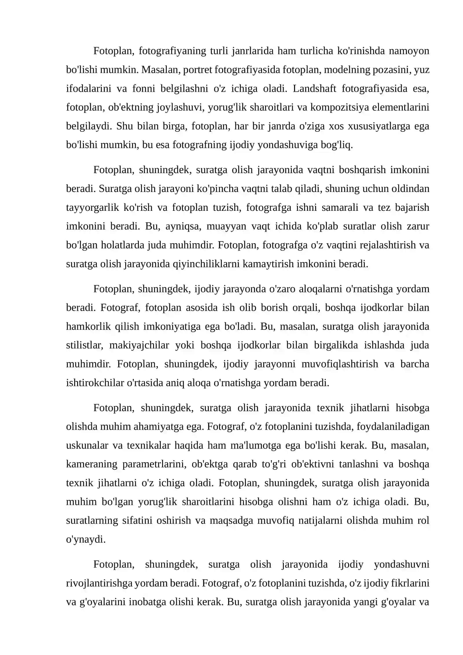 Fotoplan haqida tushuncha 3