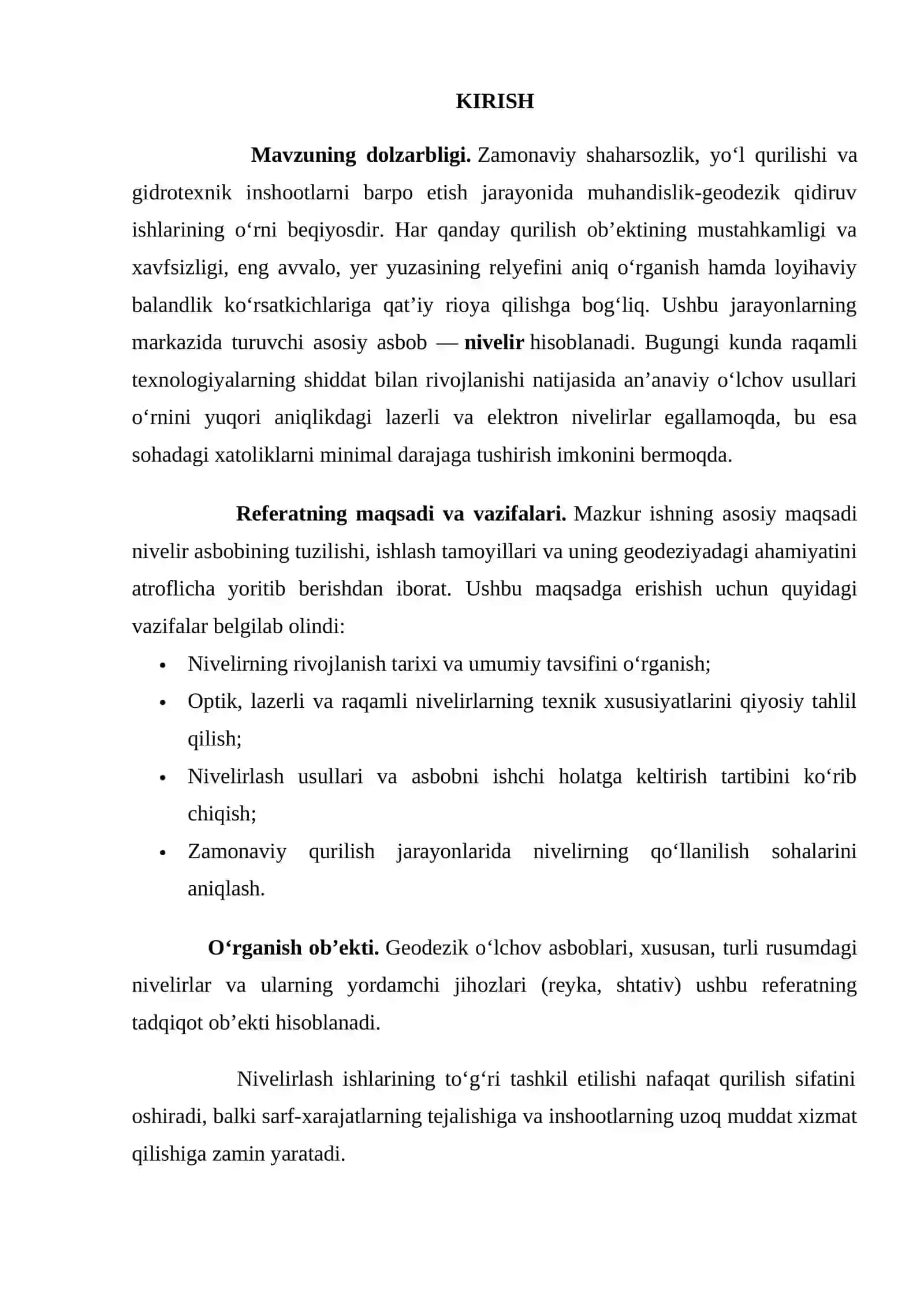 Nivelir reykalari 3