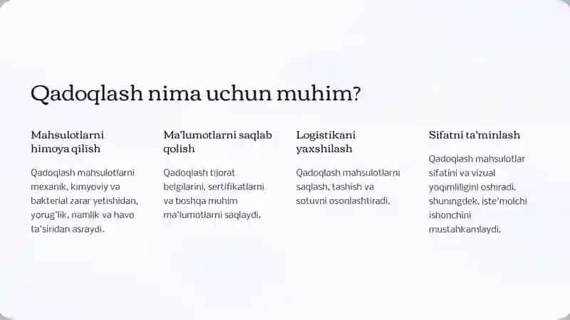 Qadoqlash uskunasi 3