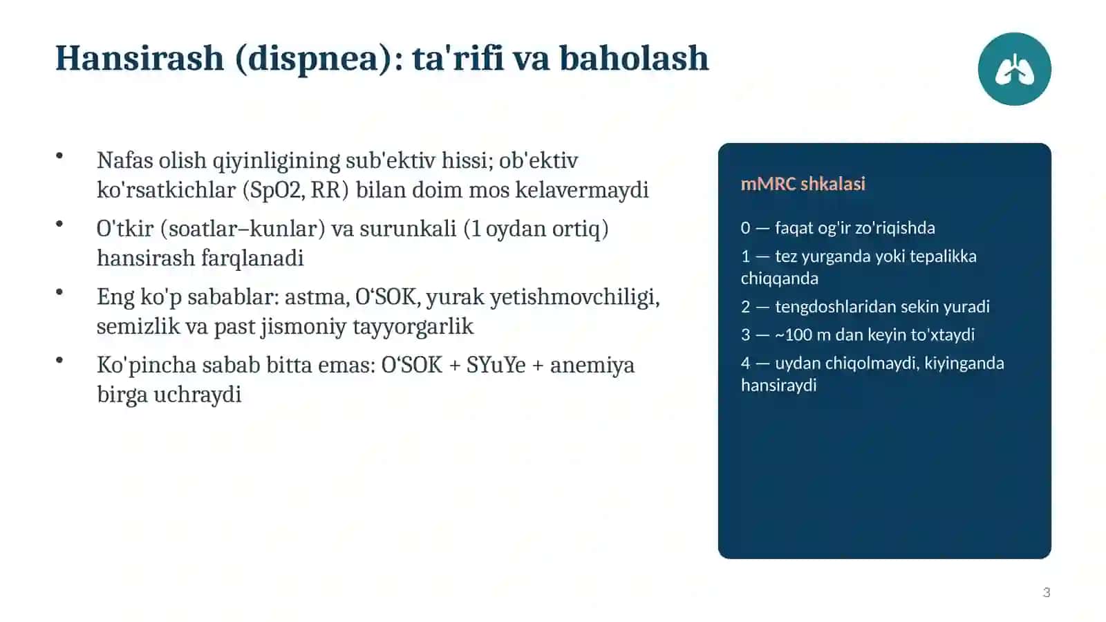 Hansirashningqiyosiy Tashxisoti 3