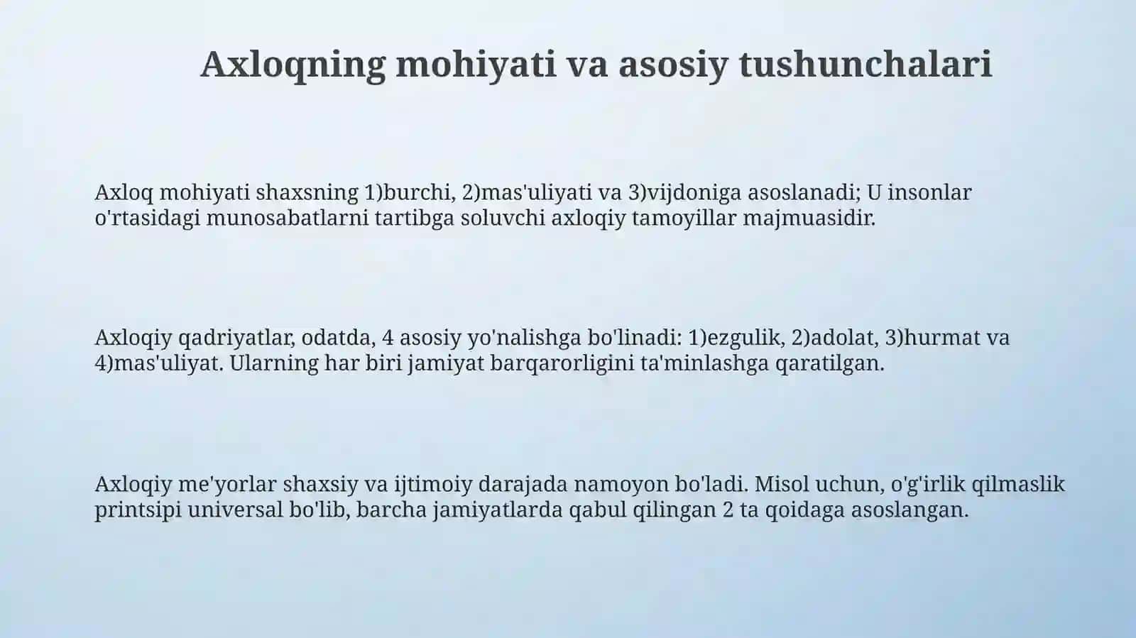 Axloq tushunchasi 3