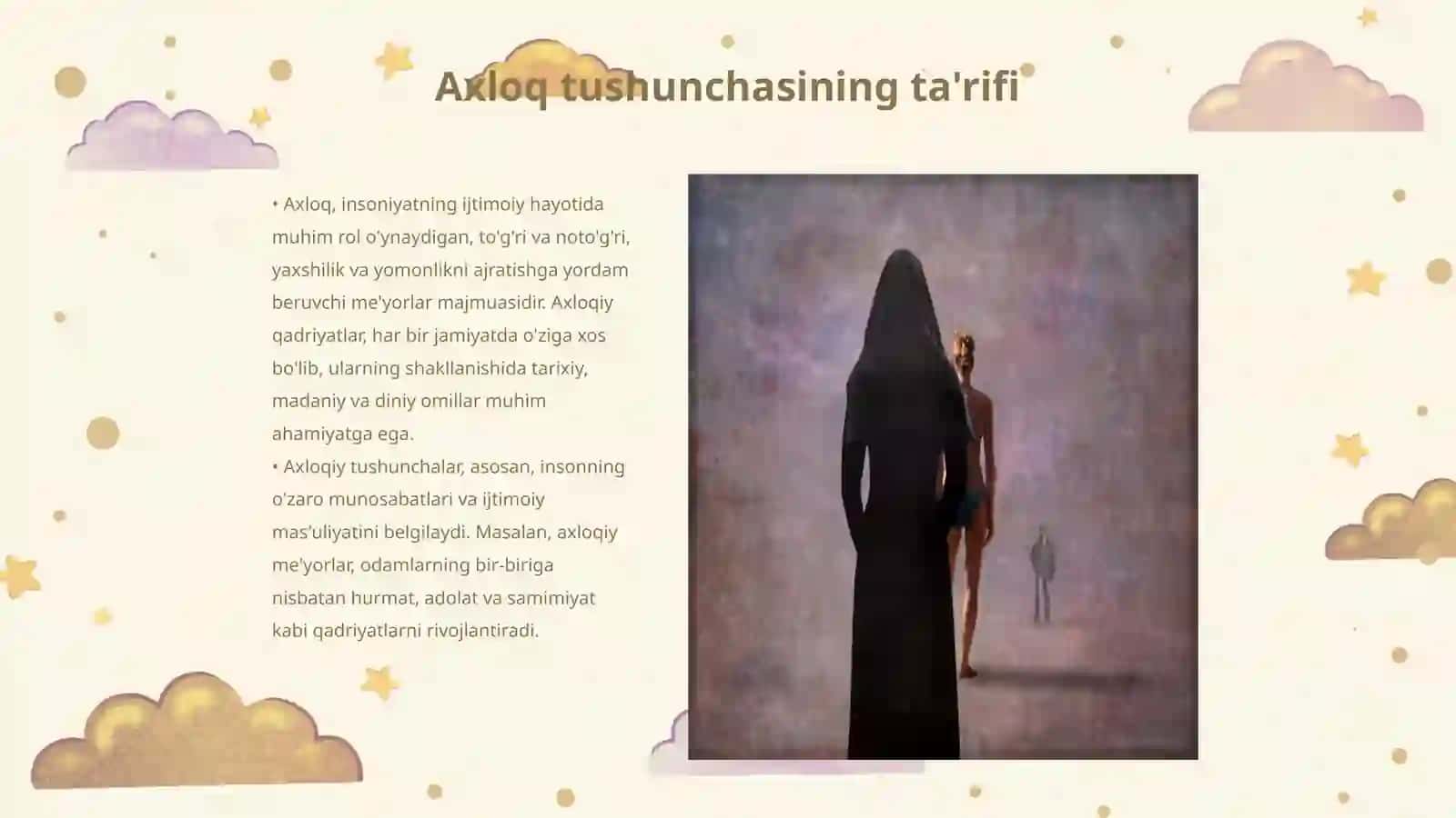 Axloqning paydo bo'lishiga oid diniy, ilmiy qarashlar tasnifi falsafa 3