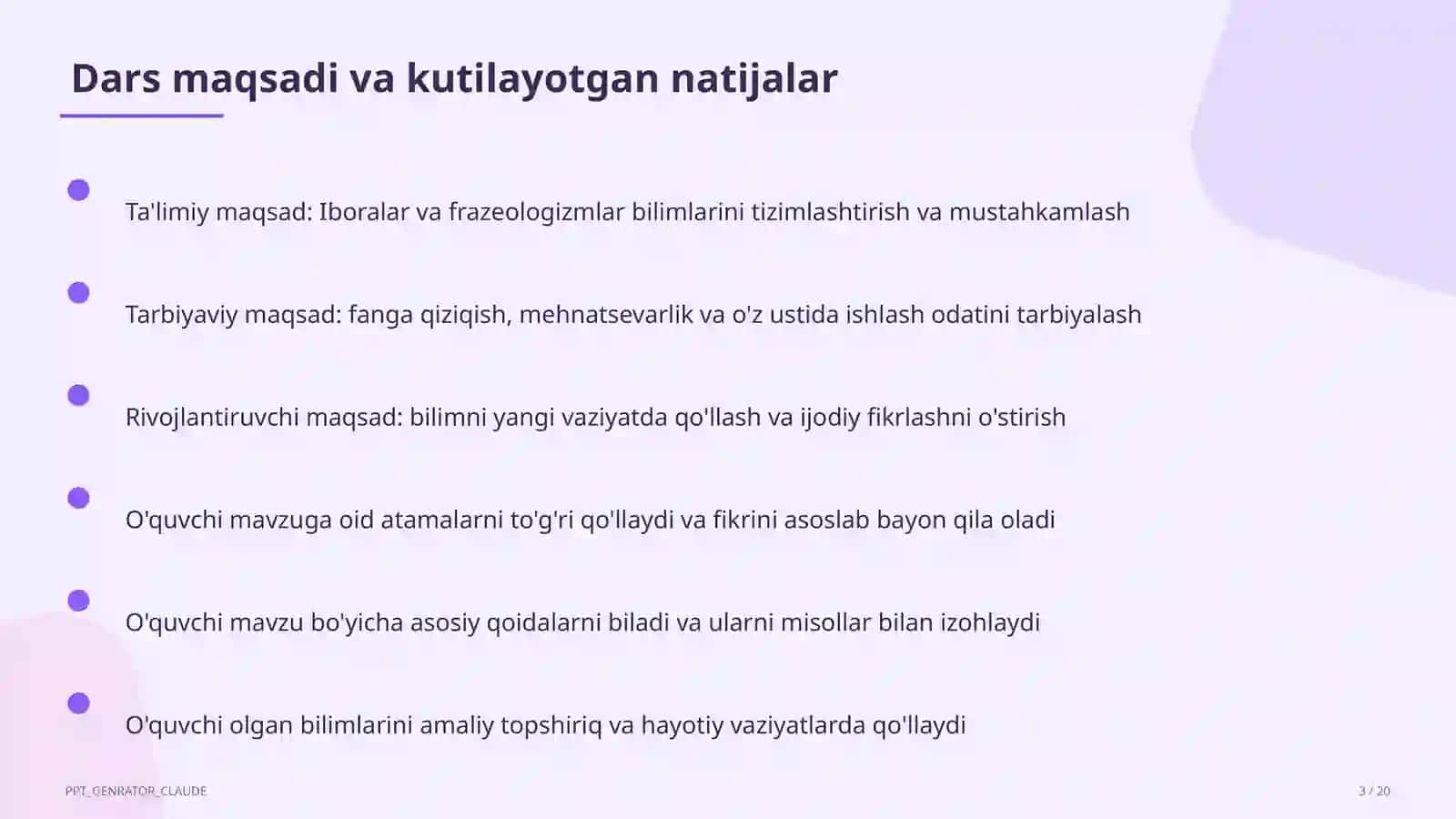 Iboralar va frazeologizmlar (5-sinf) 3