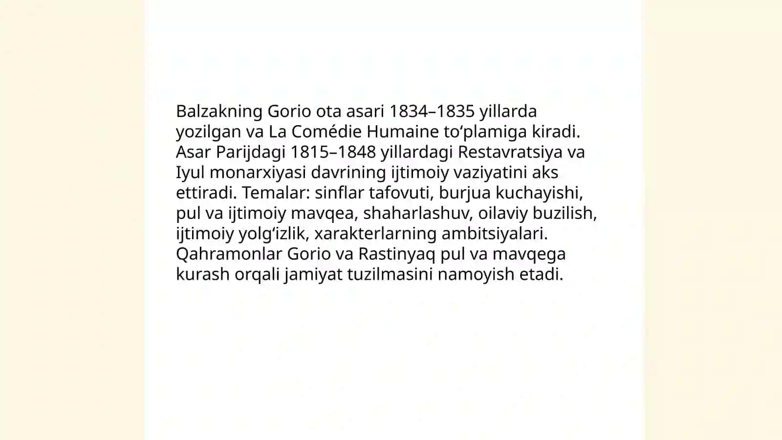 Balzakning "Gorio ota" asari 3