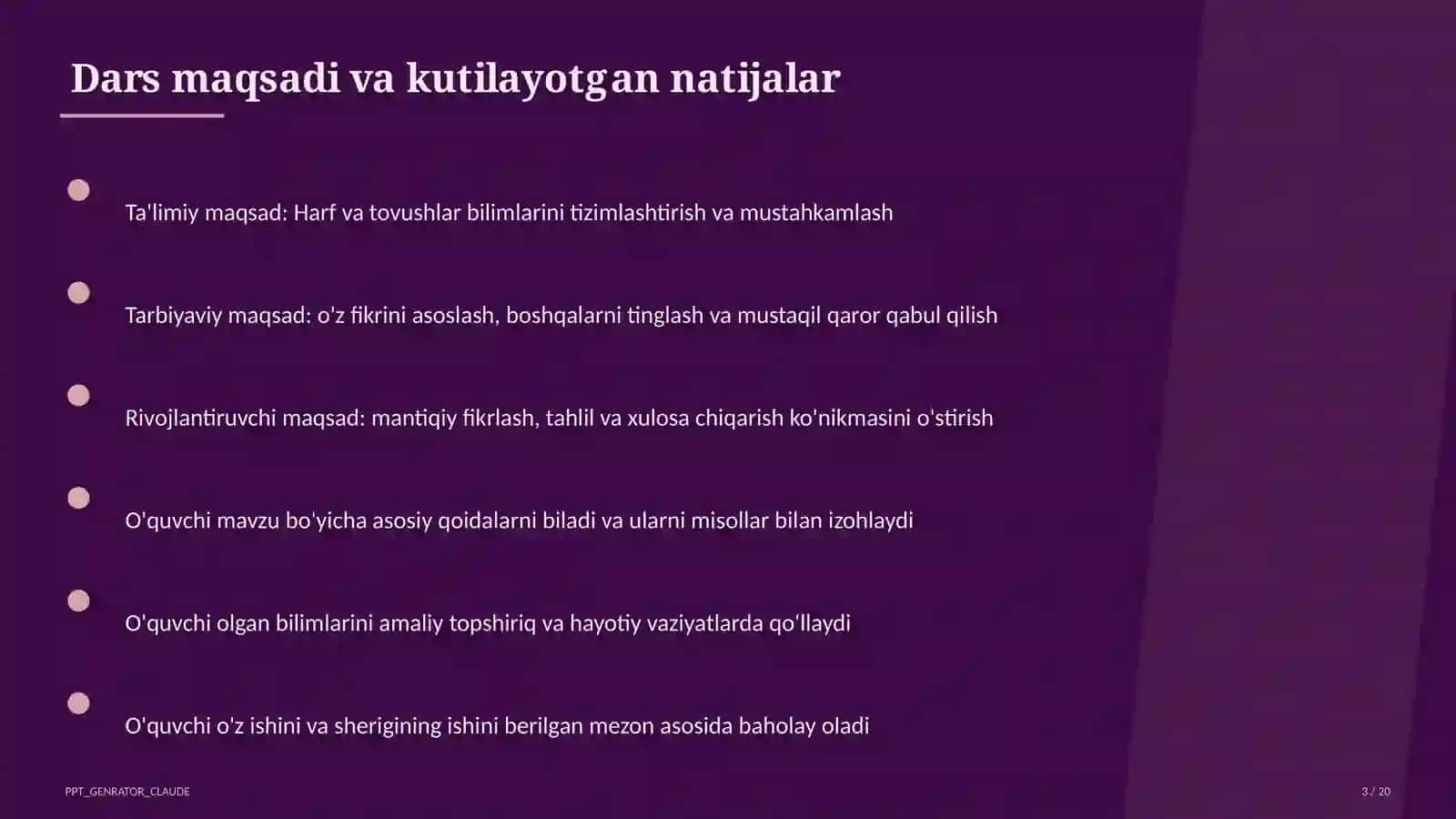 Harf va tovushlar (1-sinf) 3