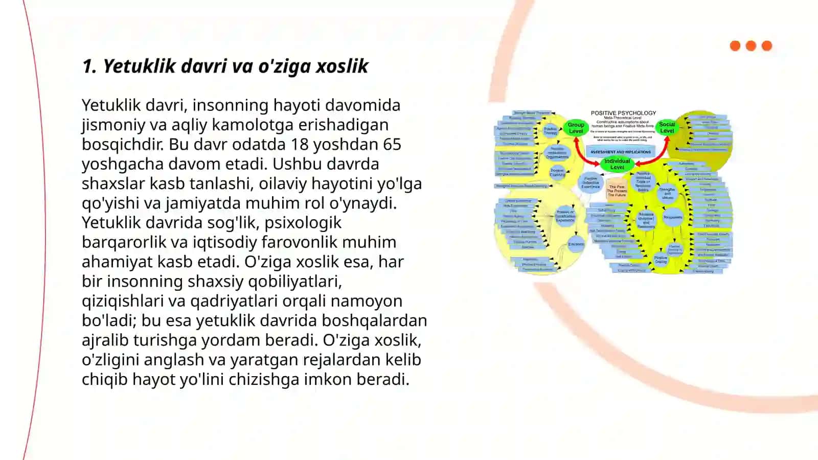 Yetuklik davri psixologiyasi. Gerontopsixologiya 3
