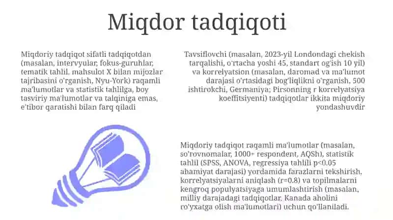 Tadqiqot va uning turlari 3