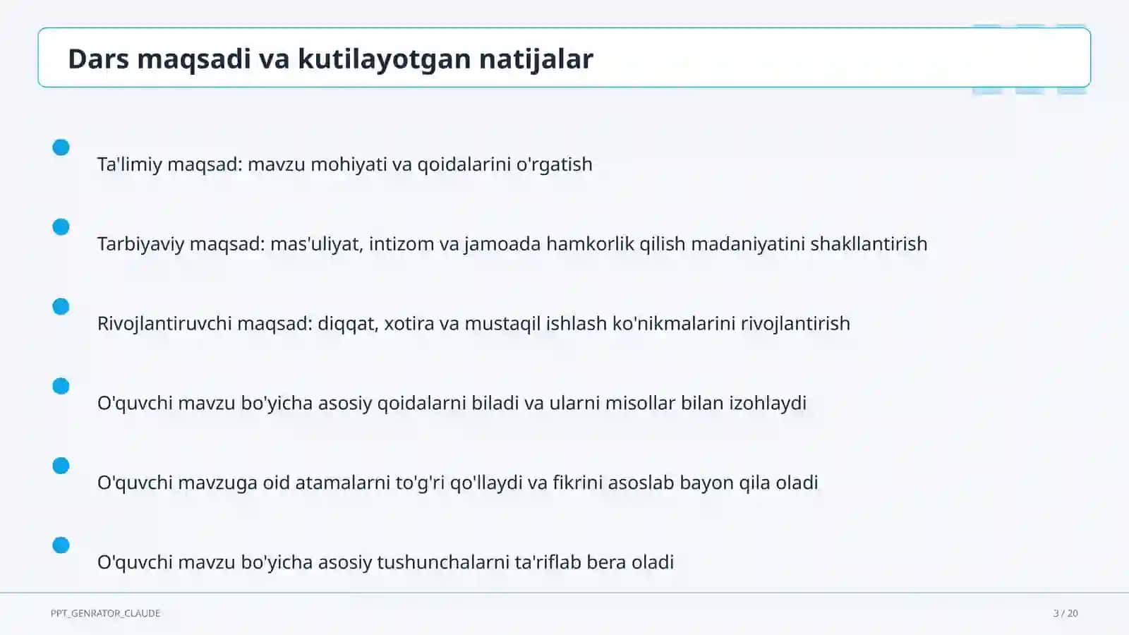 Rus tilida otlarning jinsi: rod (3-sinf) 3