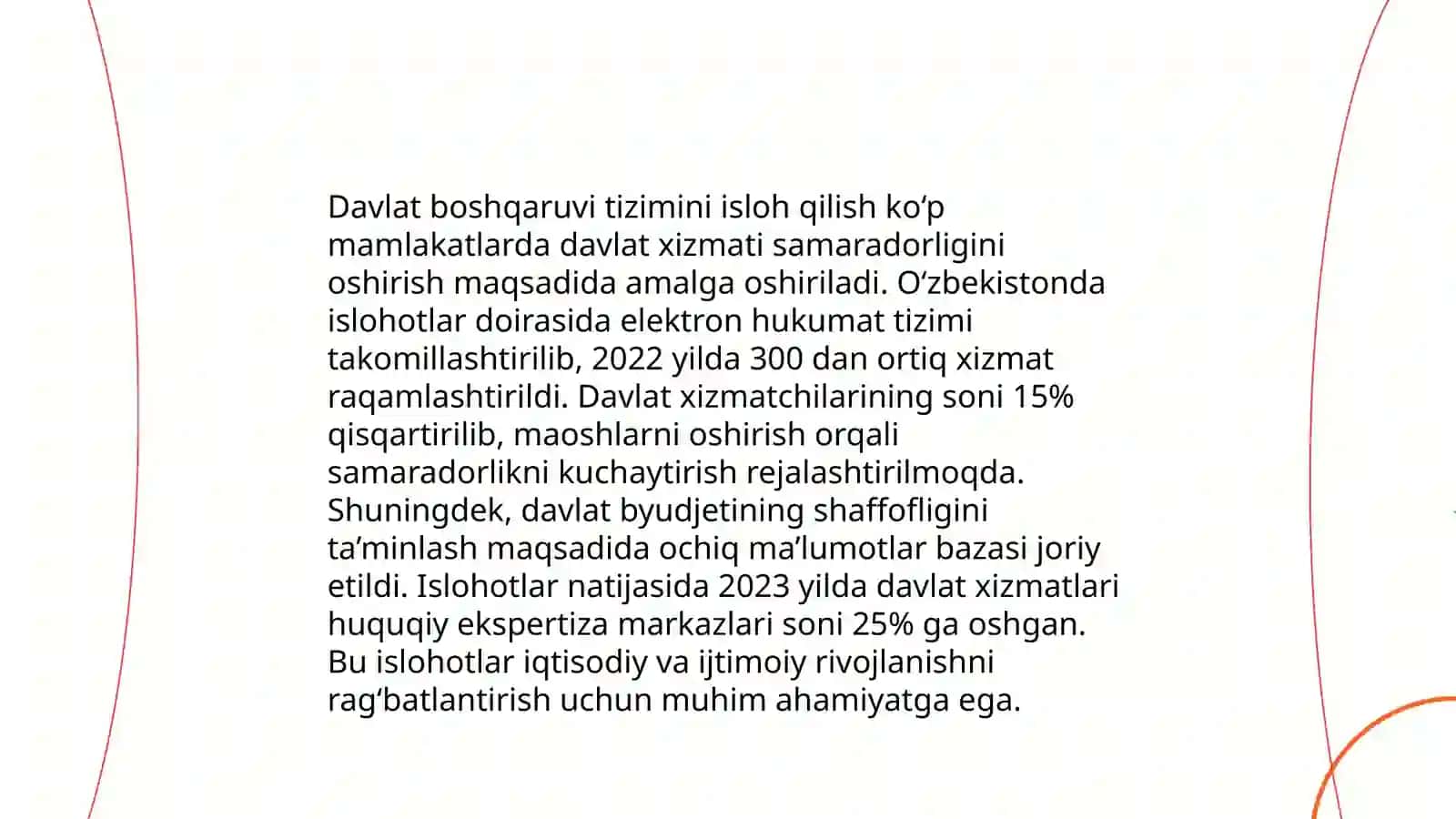 Davlat boshqaruvi tizimini isloh qilish 3