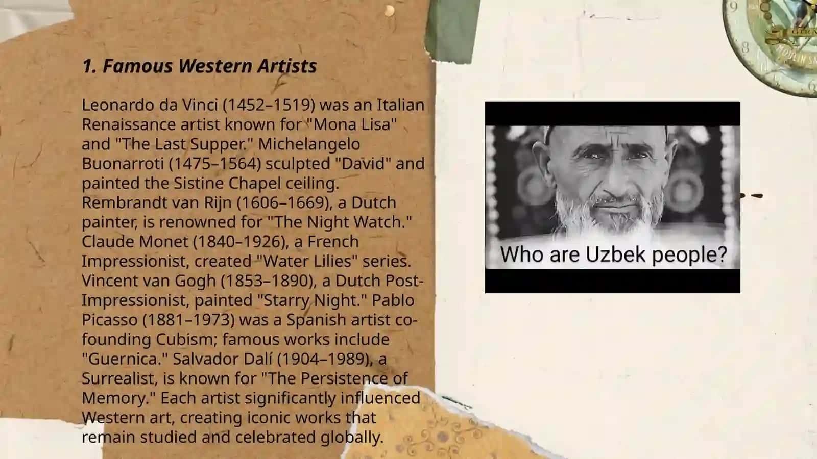 Famous people in Western countries and Uzbekistan 3