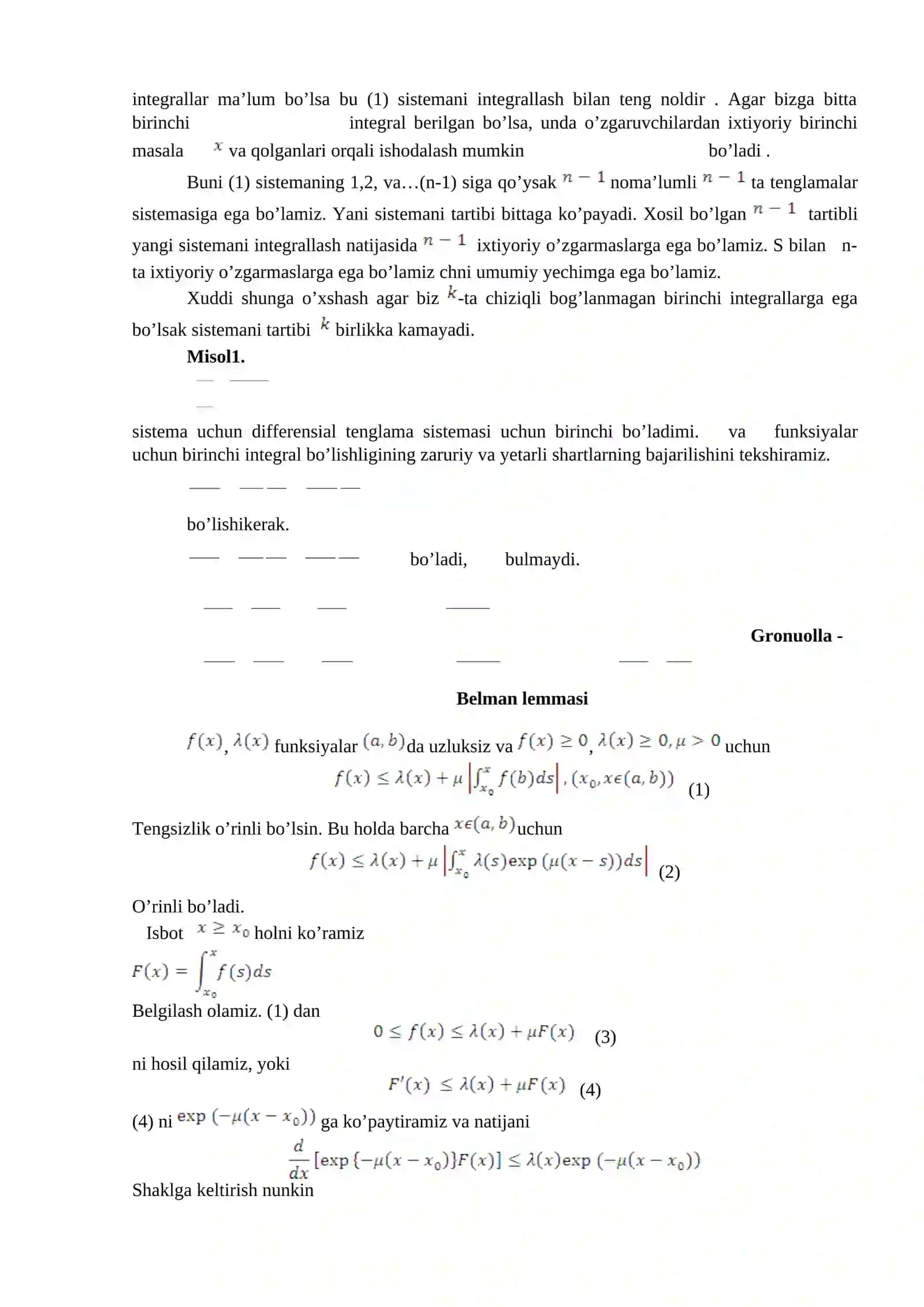 Differensial tenglamalarning normal 3