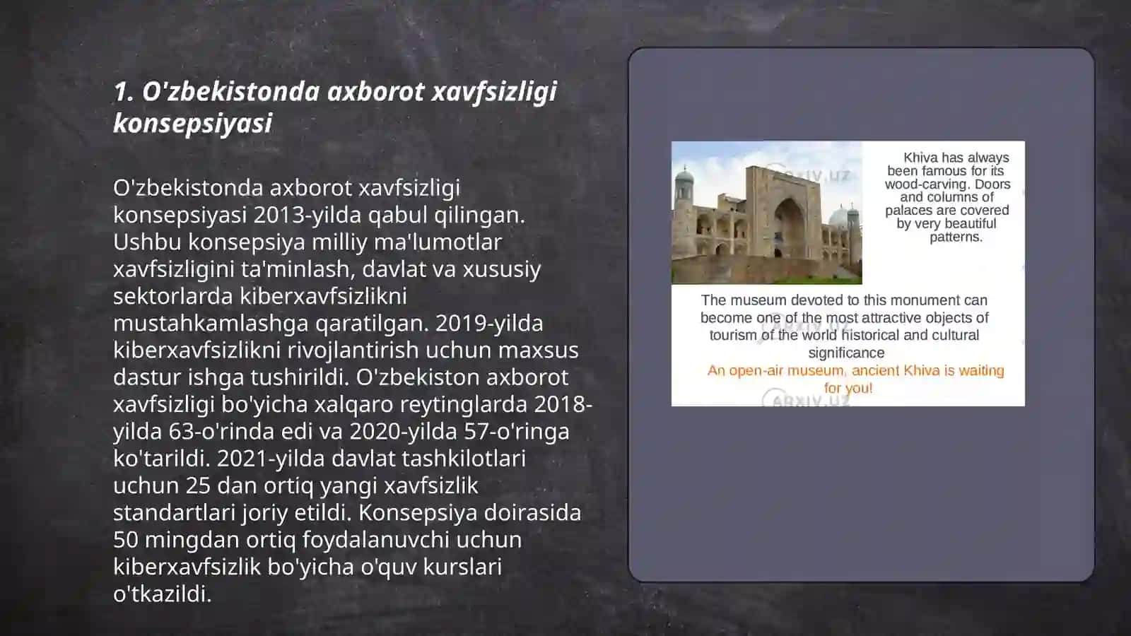 O'zbekistonda axborot xavfsizligining ma'naviy huquqiy asoslari 3