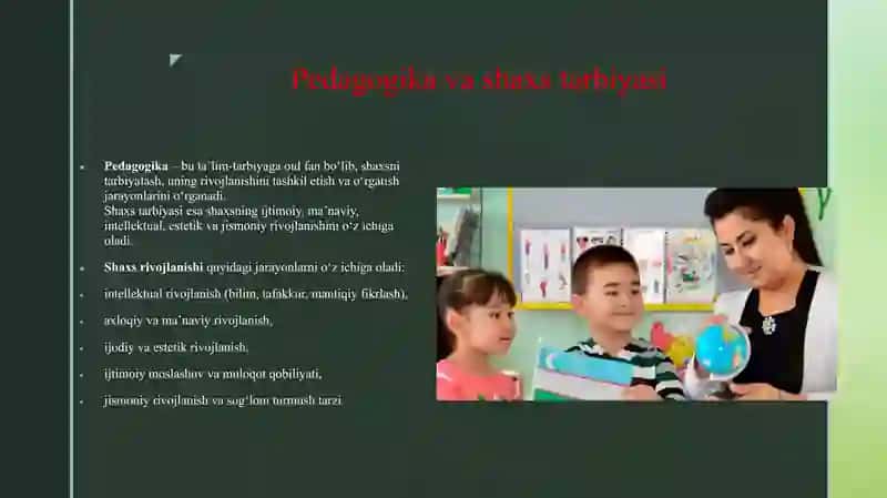 PEDAGOGIKA SHAXS TARBIYASI VA RIVOJLANISHI TO‘G‘RISIDAGI FAN.ILMIY-PEDAGOGIK TADQIQOTLAR METODOLOGIYASI VA METODLARI 3