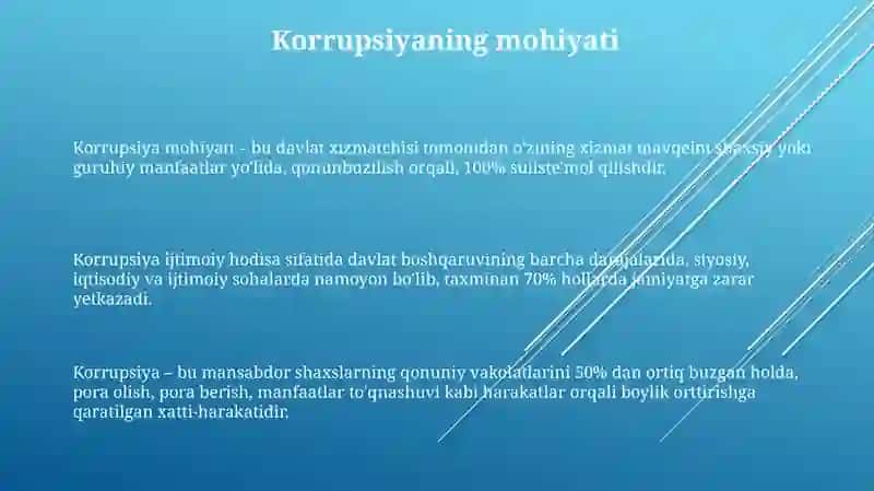 Korrupsiyaning mohiyati va oqibatlari 3