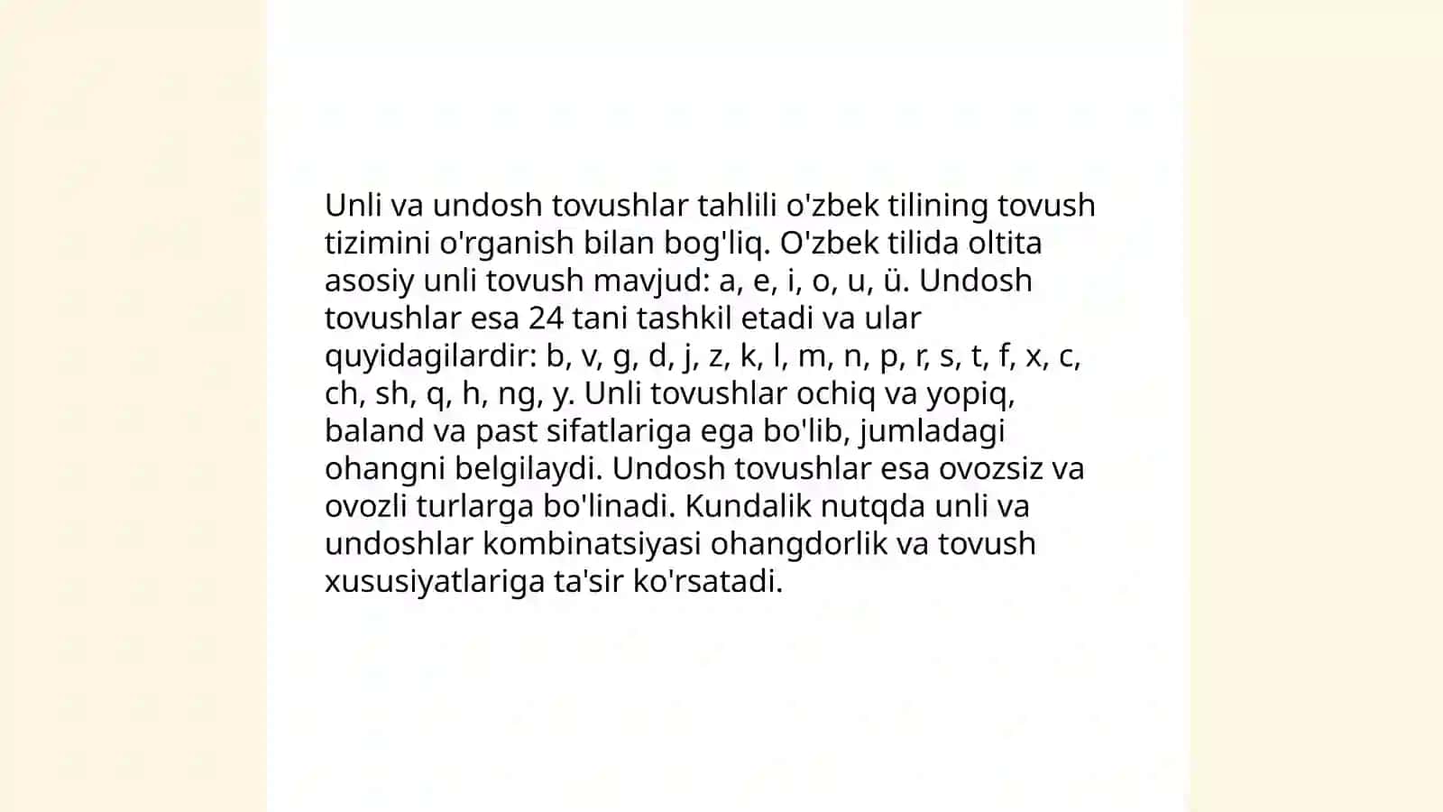 Unli va undosh tovushlarni o'rganishda leksik mashqlarni tashkil etish 3