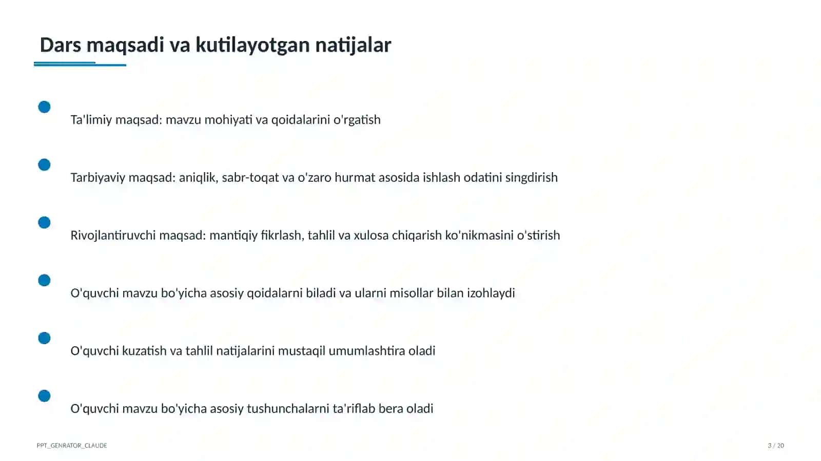 Sonli tengsizliklar va ularning xossalari (8-sinf) 3