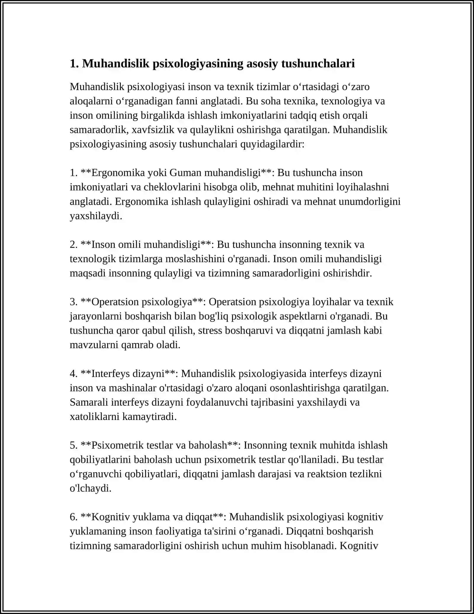 MUHANDISLIK PSIXOLOGIYASINING TADQIQOT METODLARI 3