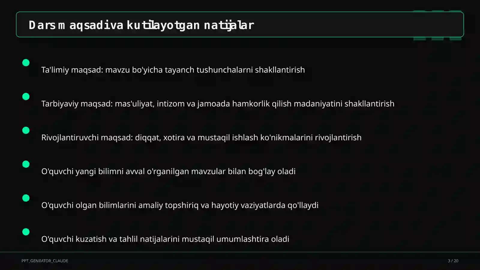 Moddalar massasining saqlanish qonuni (7-sinf) Kimyo (7–11) — metodik birlashma uchun 3