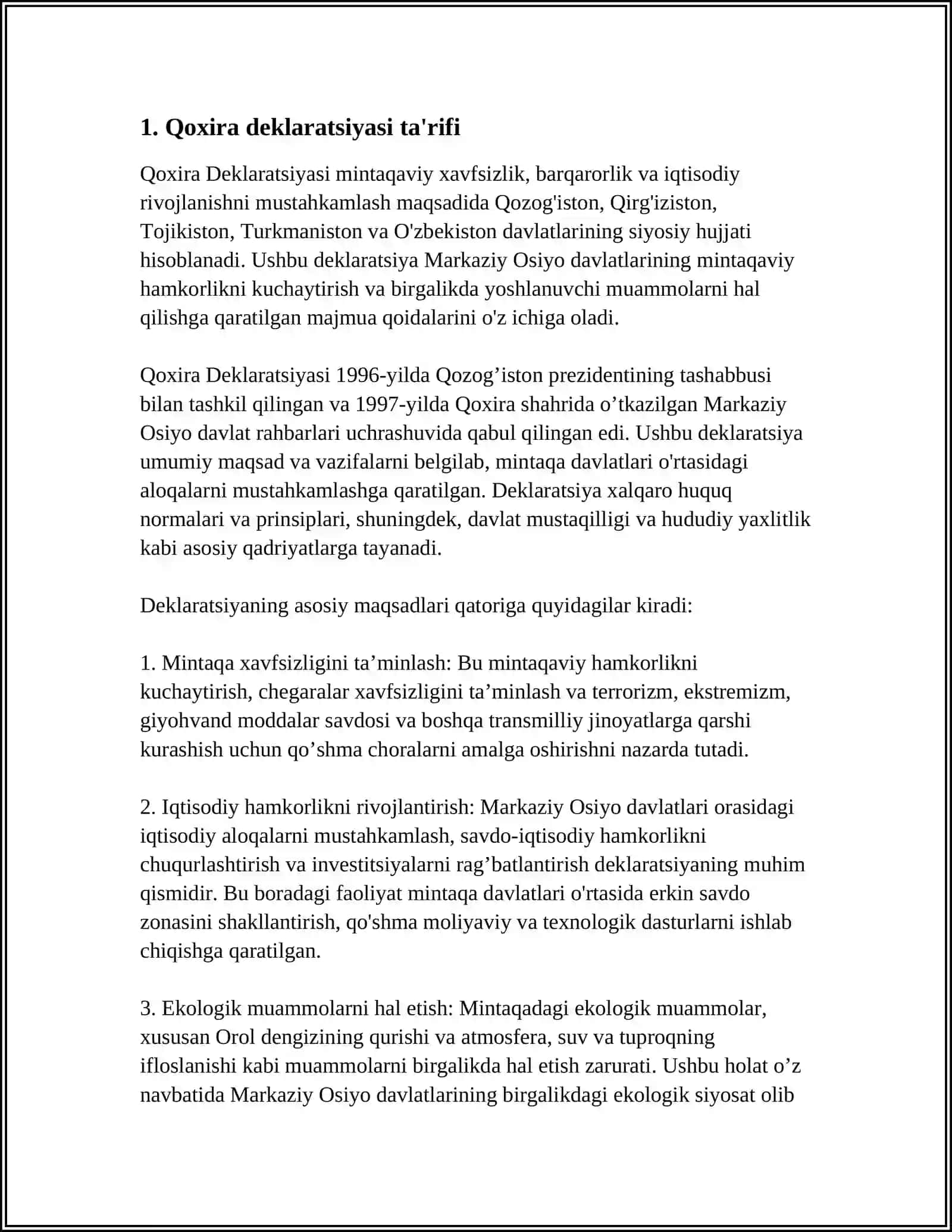 QOXIRA DEKLARATSIYASI TARIXI VA MAZMUNI 3