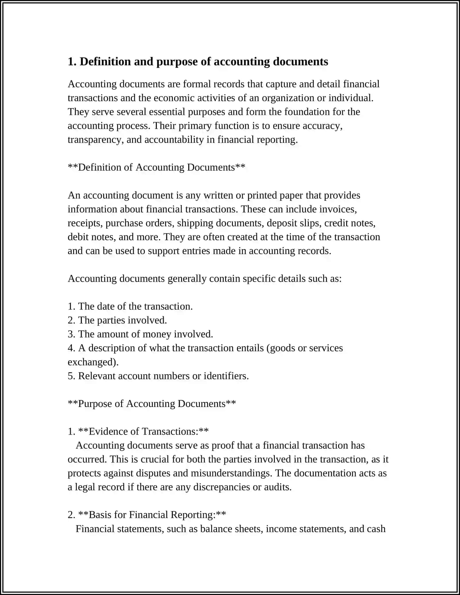 ACCOUNTING DOCUMENTS AND THEIR REQUISITES 3