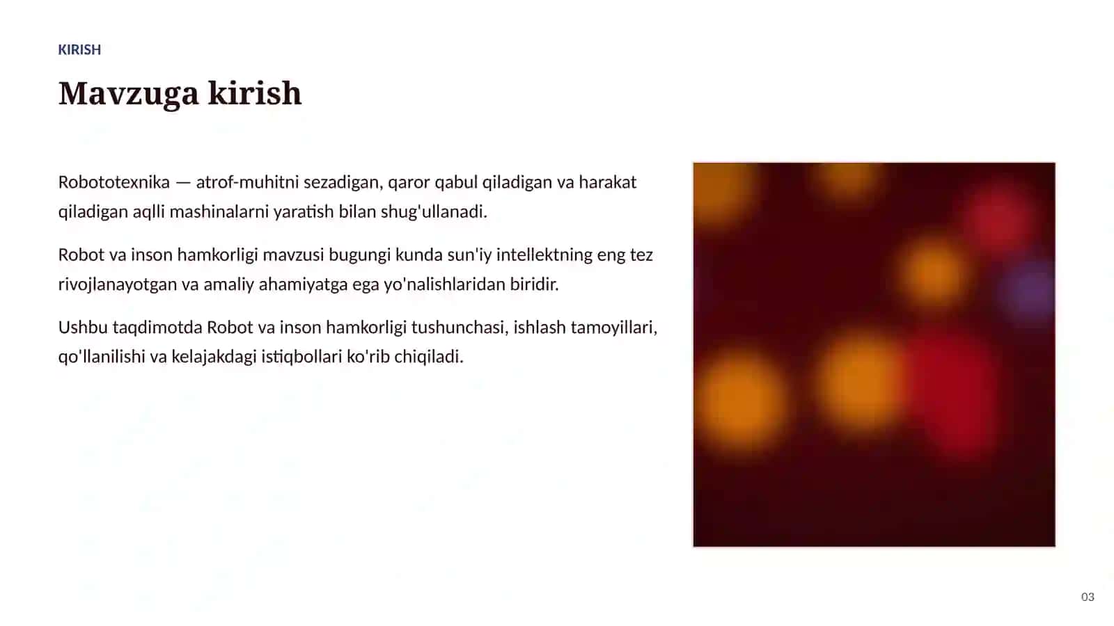 Robot va inson hamkorligi: asoslari va qo'llanilishi 3