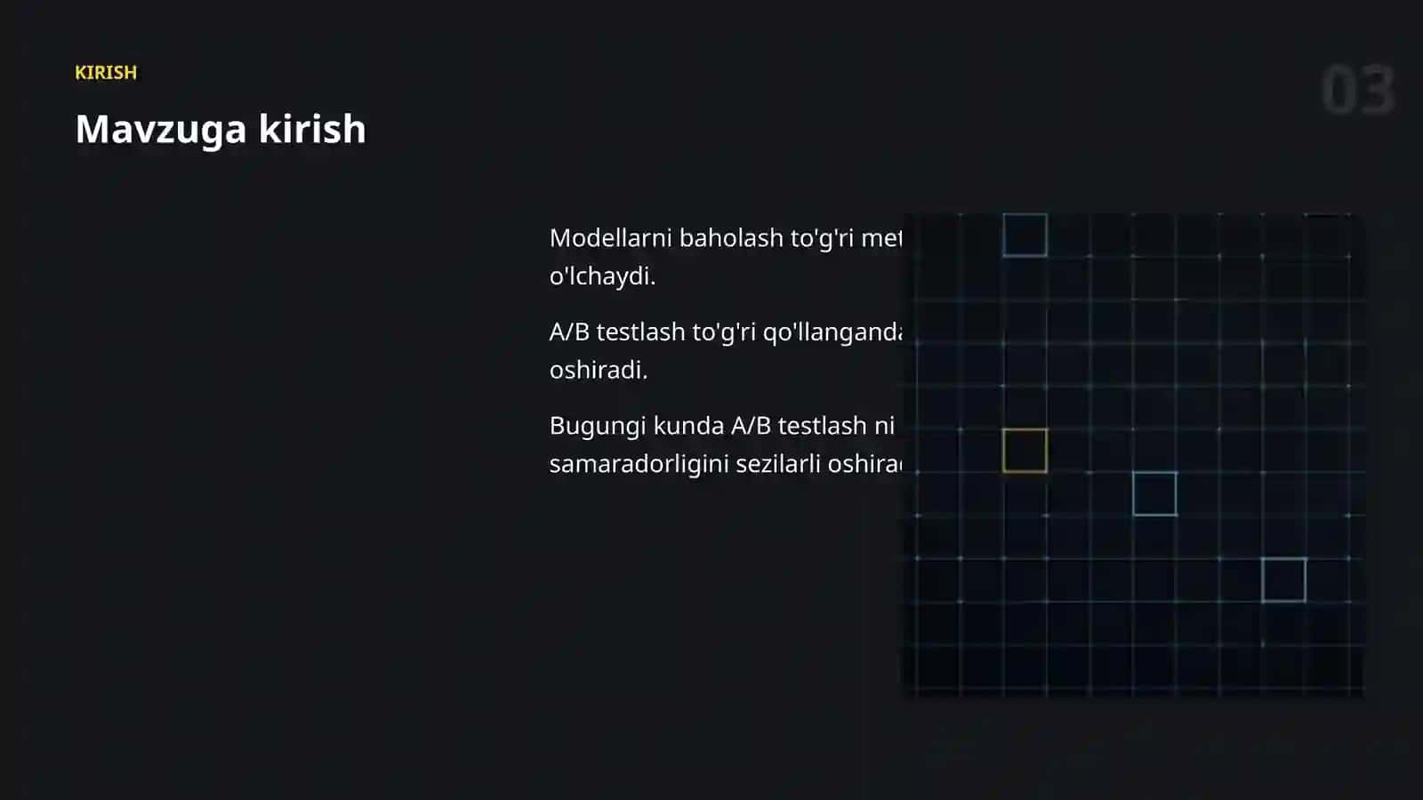 Modellarni Baholash 3