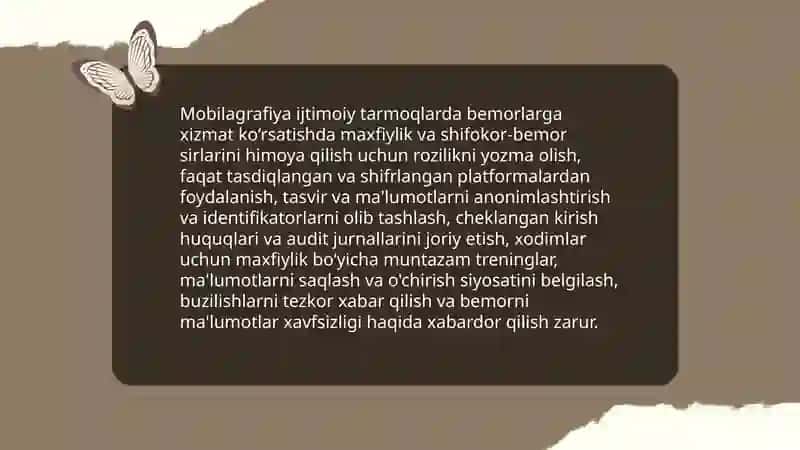 Mobilagrafiya ijtimoiy tarmoqlarda bemorlar bilan muloqot 3