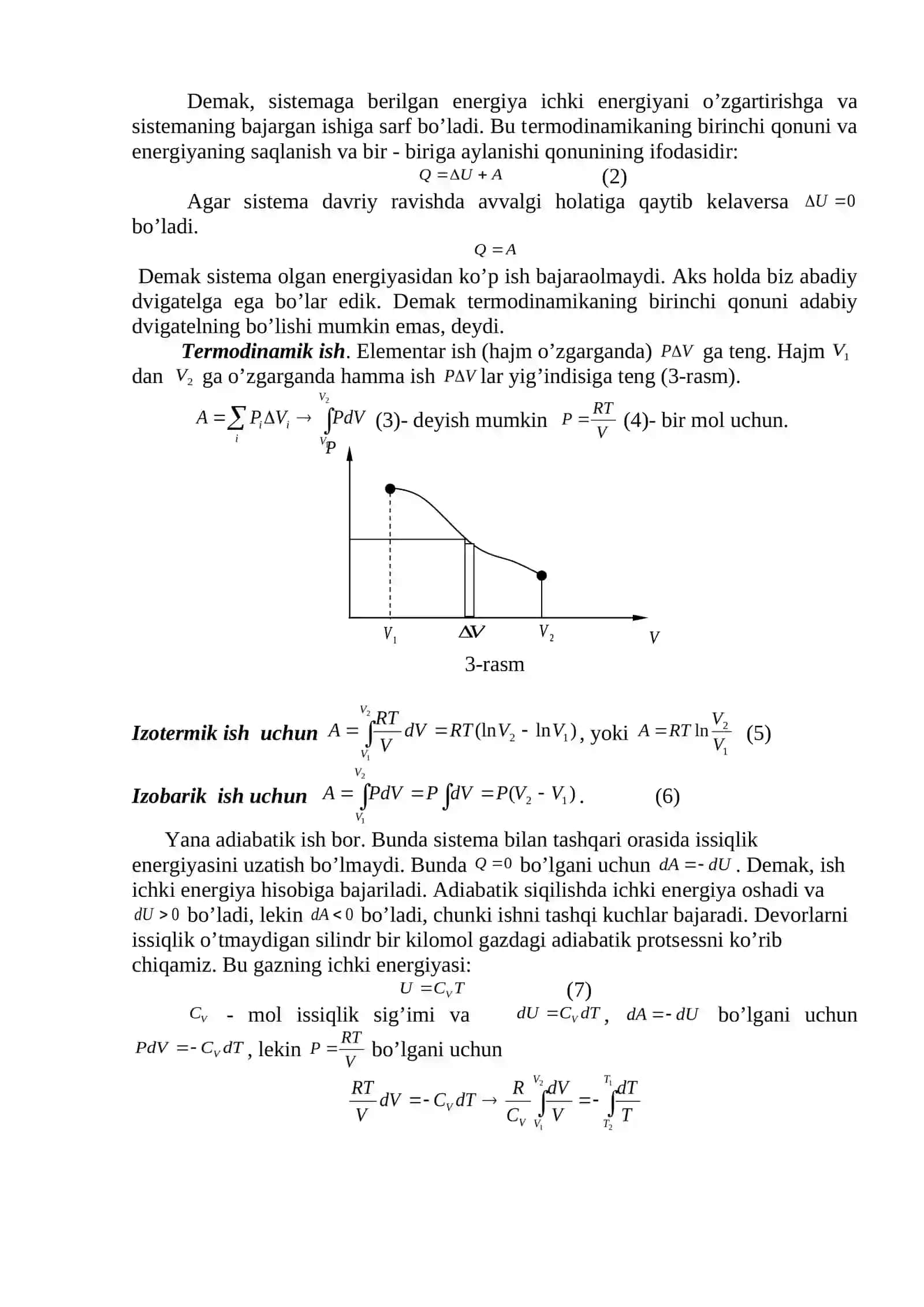 Issiqlik mashinasining foydali ish koeffitsenti (F.I.K.) 3