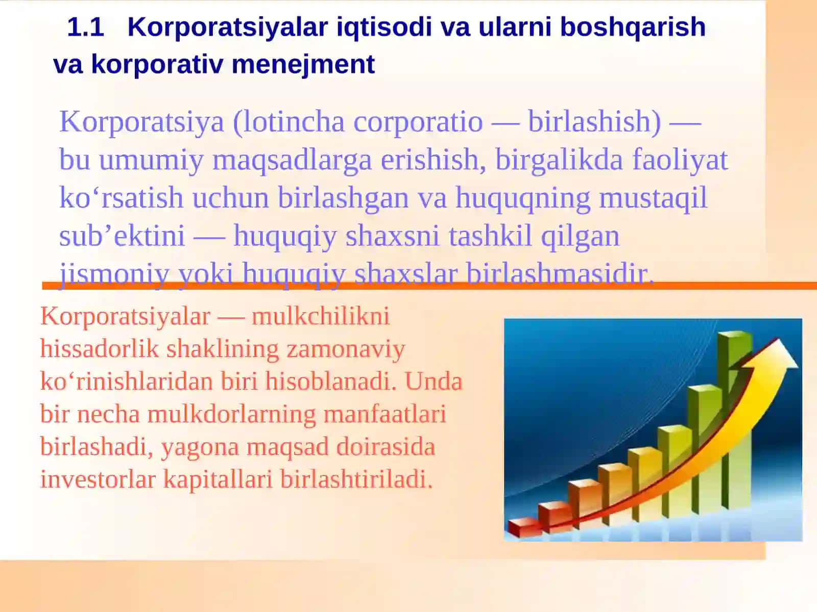 Korporatsiyalar iqtisodi va ularni boshqarish 3