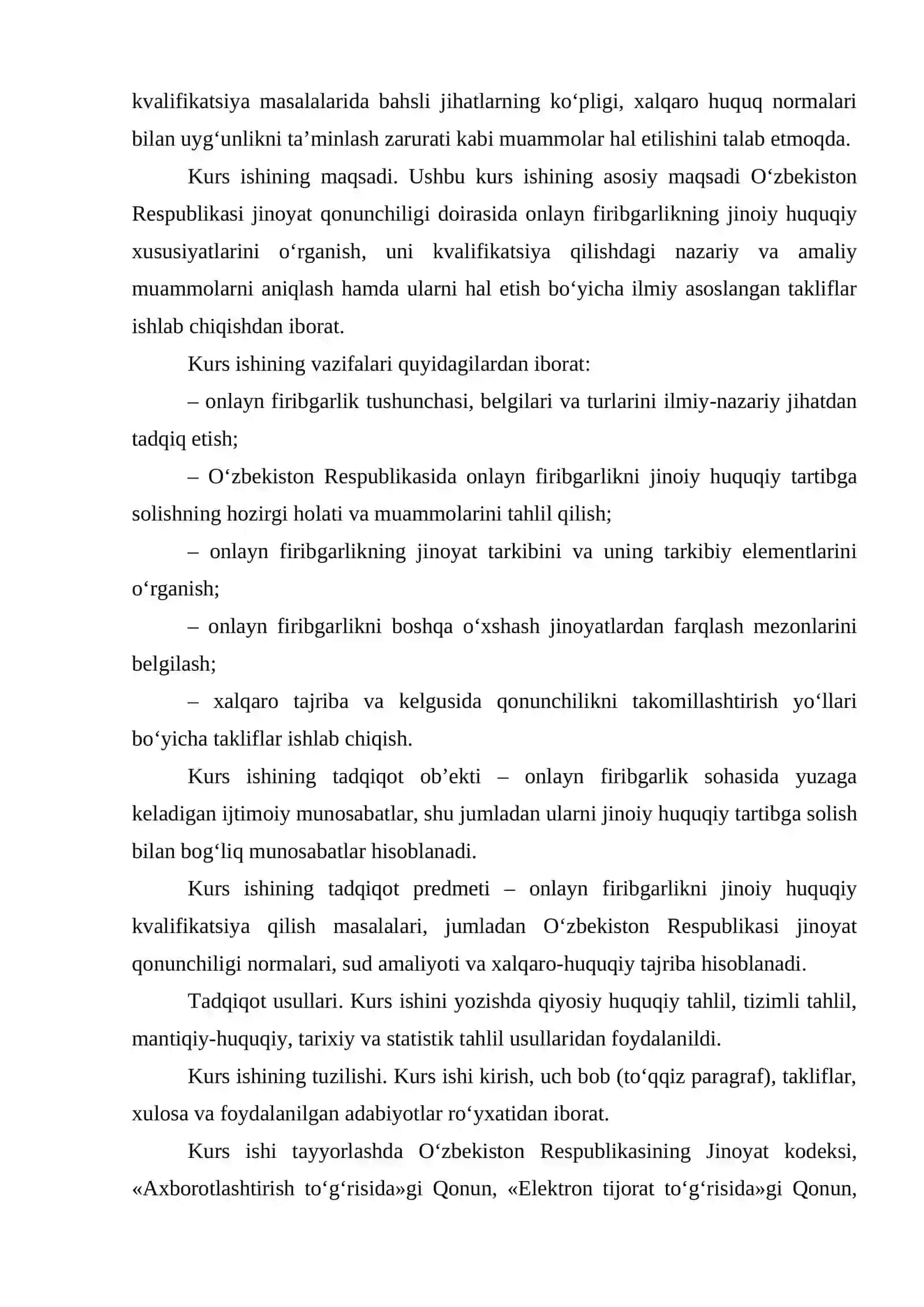 Onlayn firibgarlikning jinoiy huquqiy kvalifikatsiyasi masalalari 3