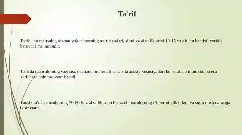 Ta'rif 3